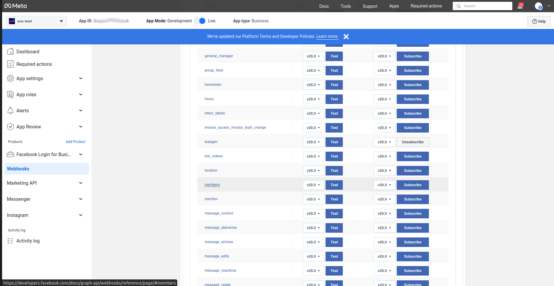 Subscribe to Leadgen Event